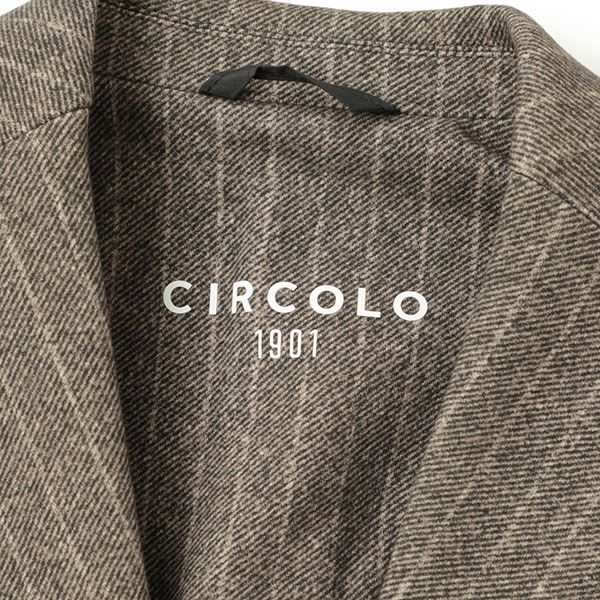 CIRCOLO 1901 チルコロ 1901 ジャケット メンズ 2B シングル ジャージ